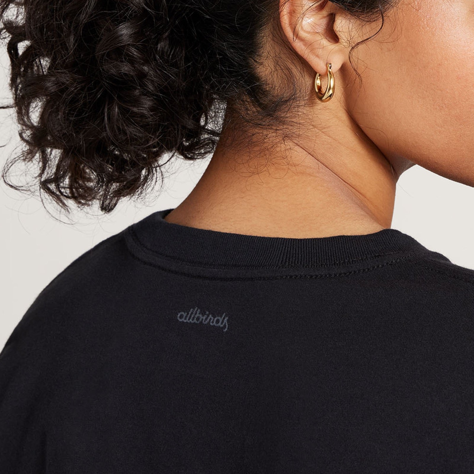 Women's Allgood Cotton Long Sleeve Tee - Natural Black