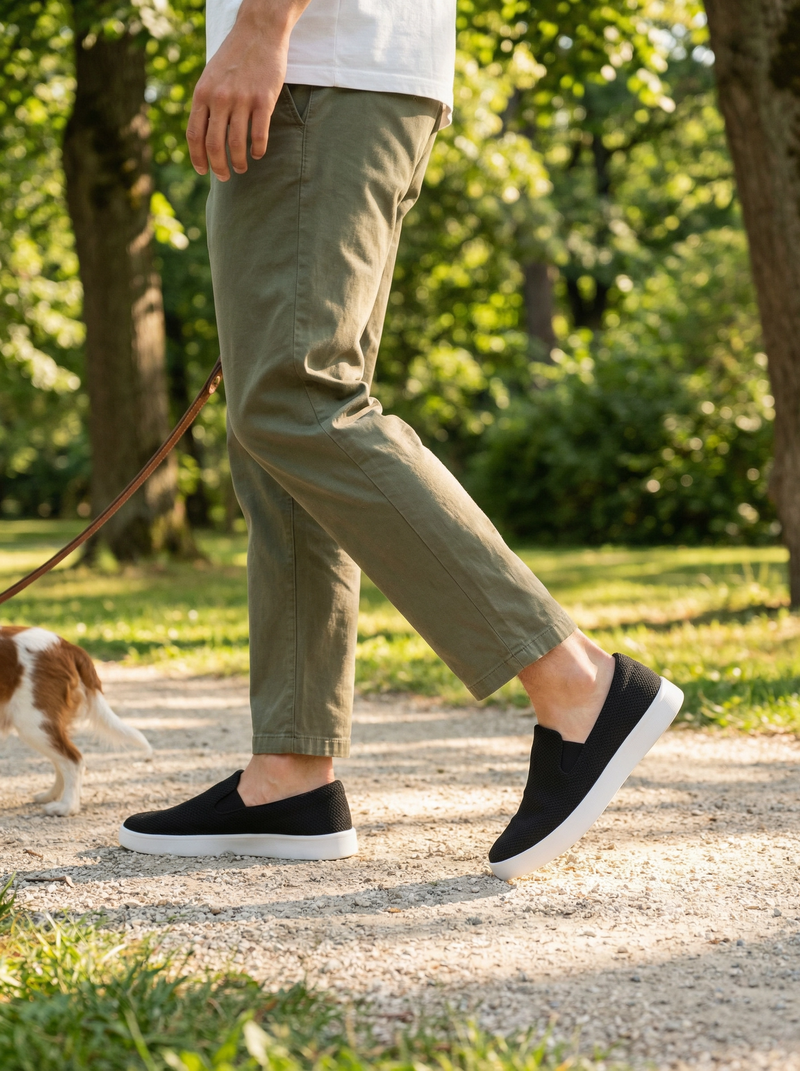 산책: 가볍게 걷기 좋은 쿠션감, 동네부터 공원까지.