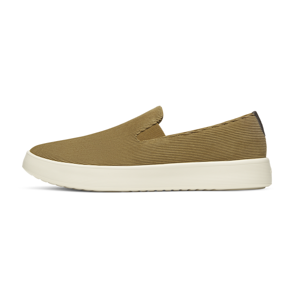 여성 크루저 슬립온 코듀로이 - 다크 탄 (스토니 크림)