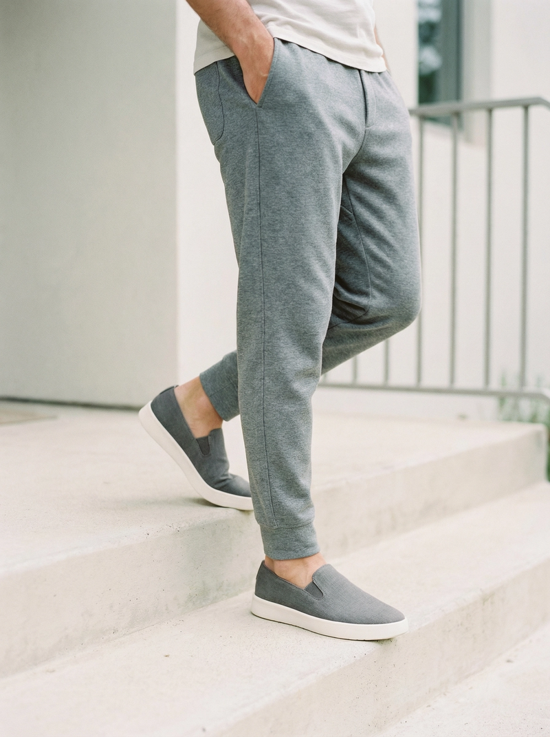 산책: 동네 한 바퀴, 슬리퍼 대신 그냥 신고 나가는 신발.