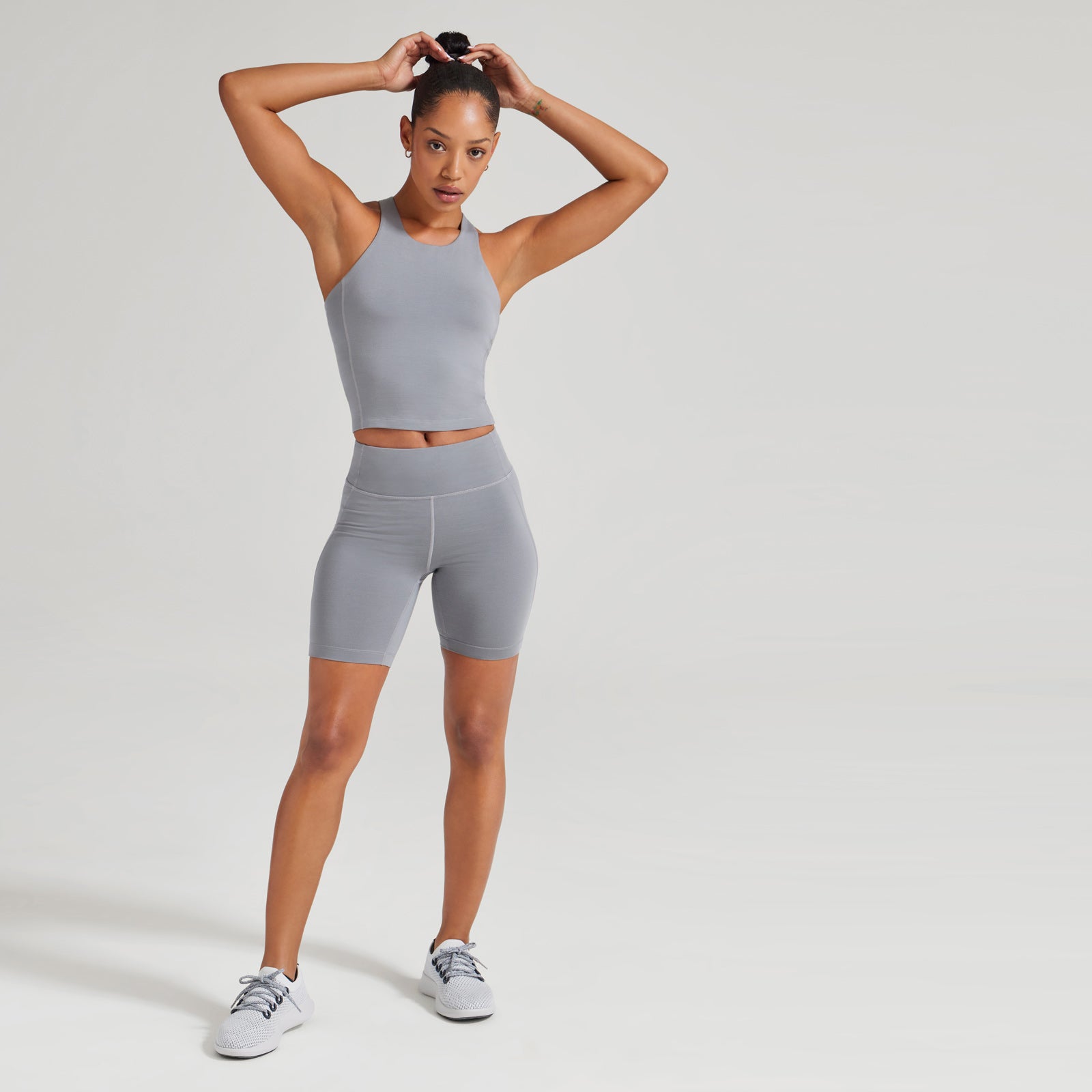 Women's Natural Bike Short - Medium Grey