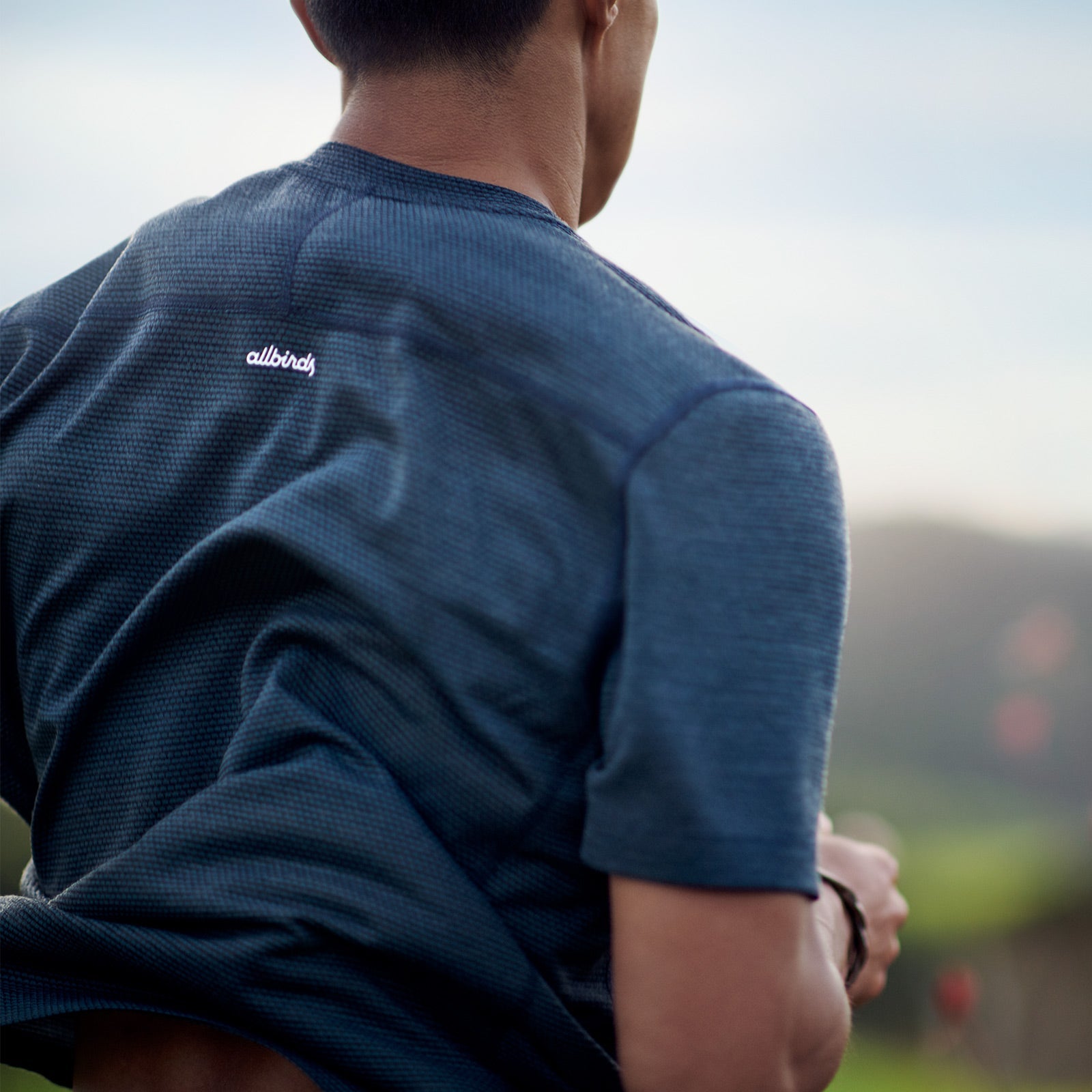 Men's Natural Run Tee - Natural White