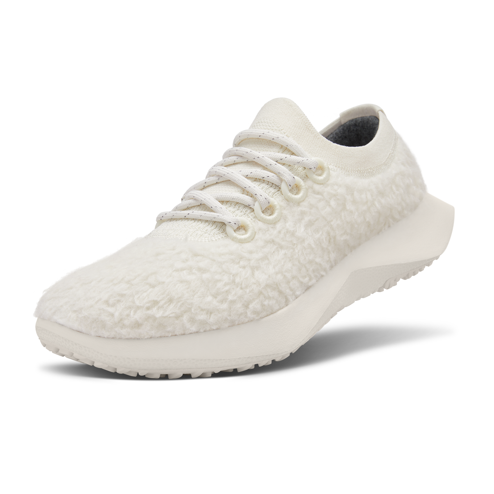Women's Wool Dasher Fluffs - Natural White (Natural White Sole)