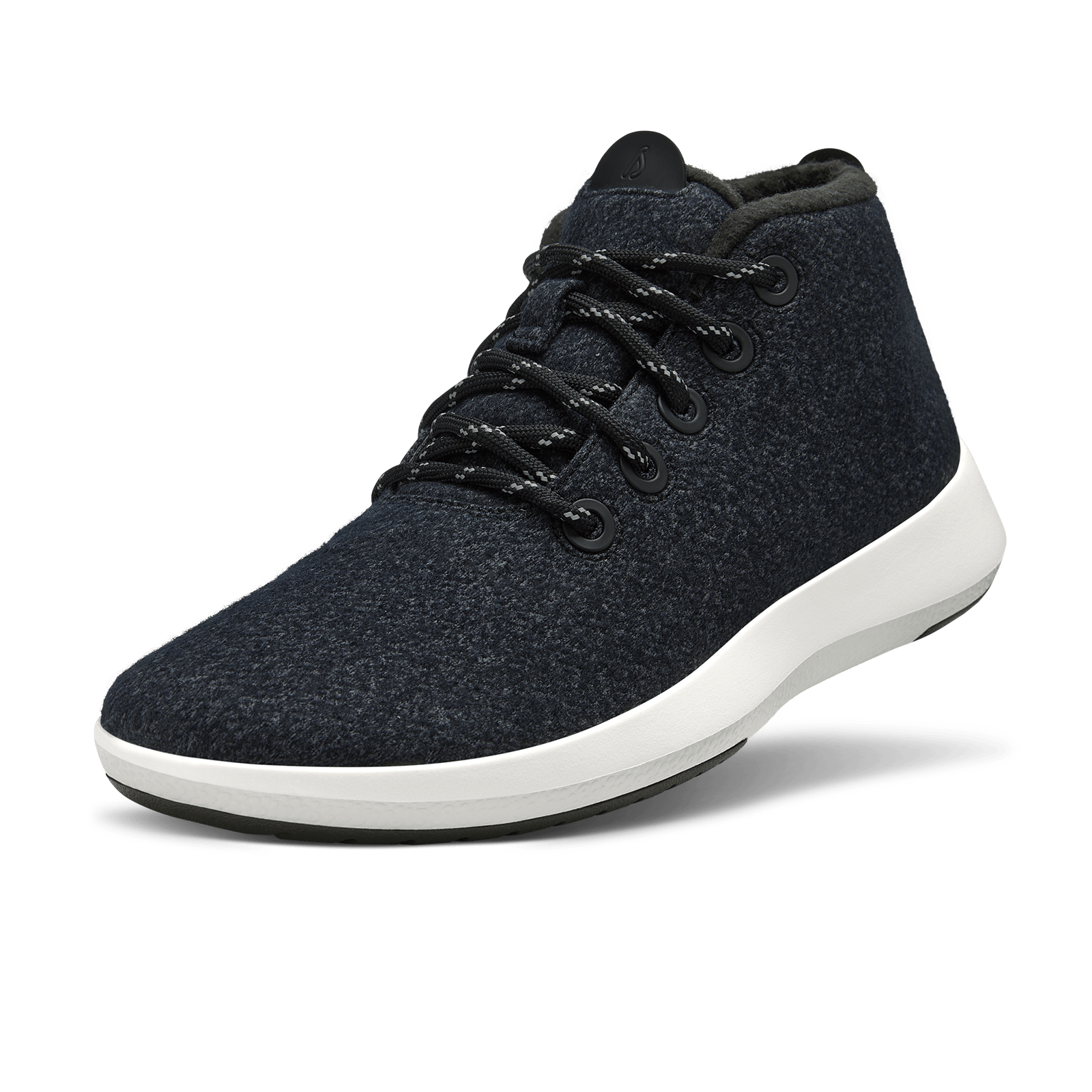 Women's Wool Runner-up Mizzles - Natural Black (Natural White Sole)
