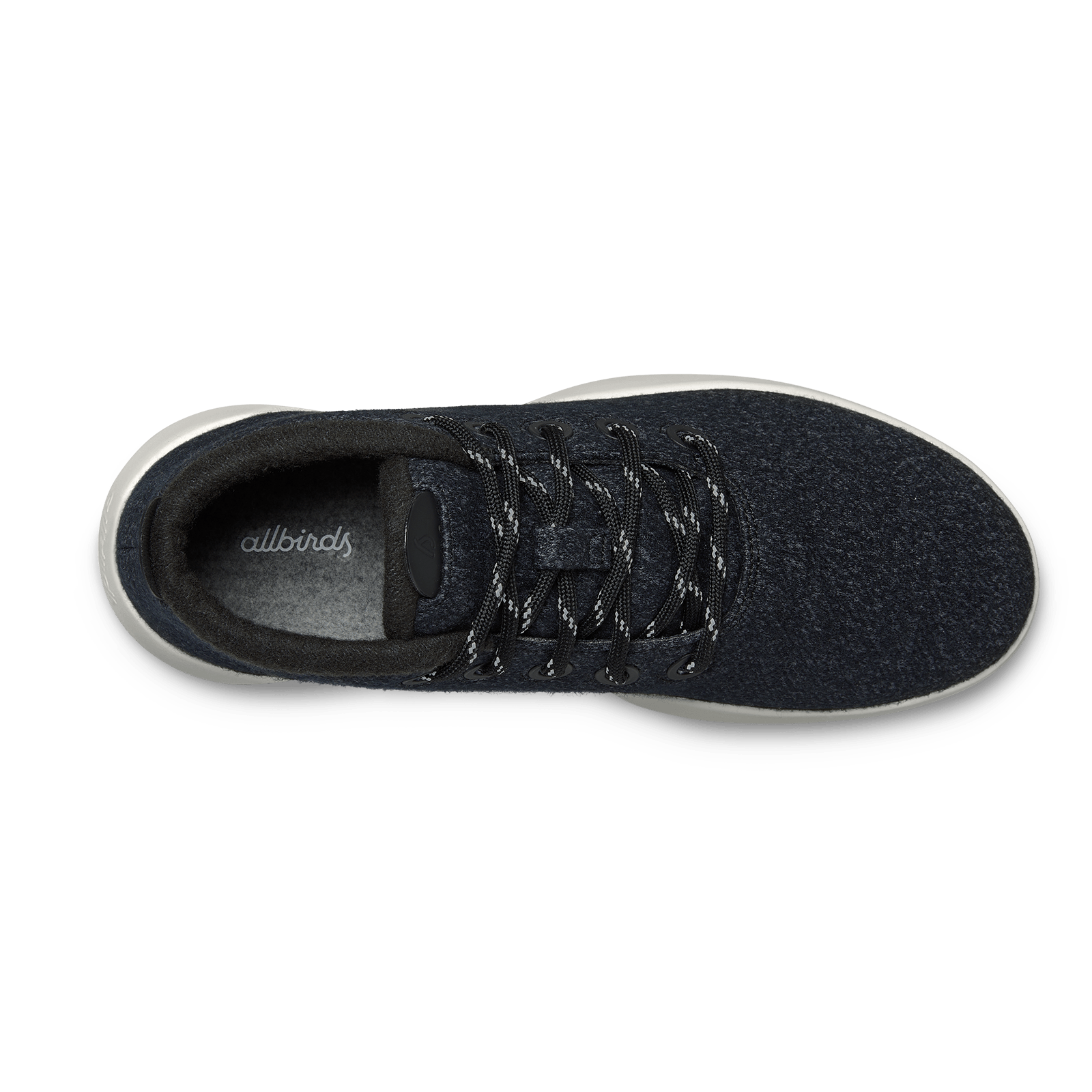Women's Wool Runner-up Mizzles - Natural Black (Natural White Sole)