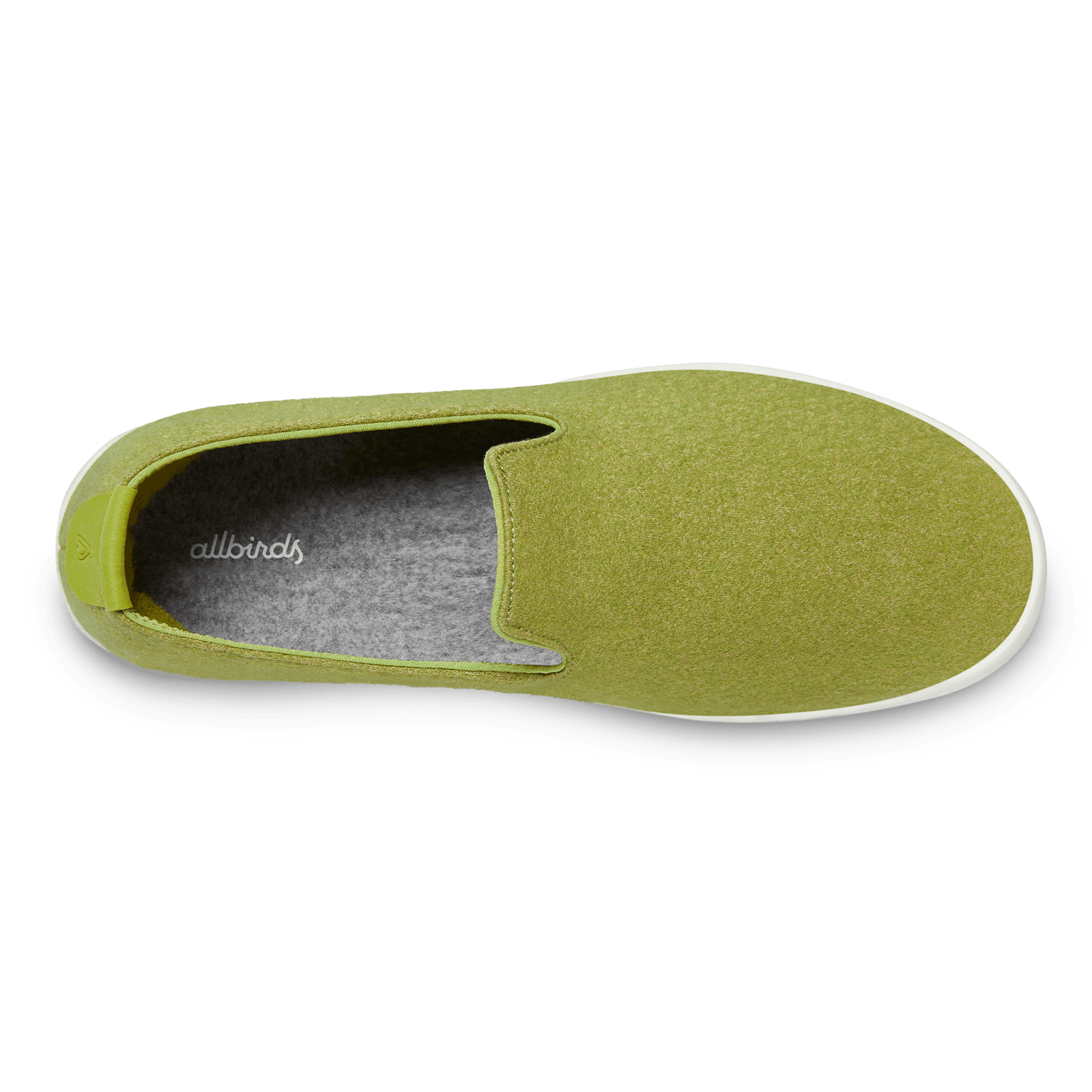 Men's Wool Loungers - Hazy Lime (Natural White Sole)