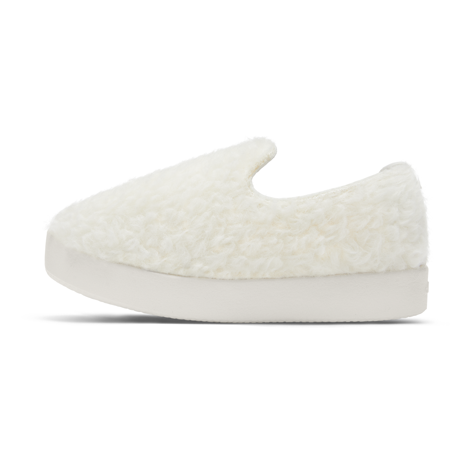 Smallbirds Wool Loungers - Little Kids - Natural White Fluffs (Natural White Sole)