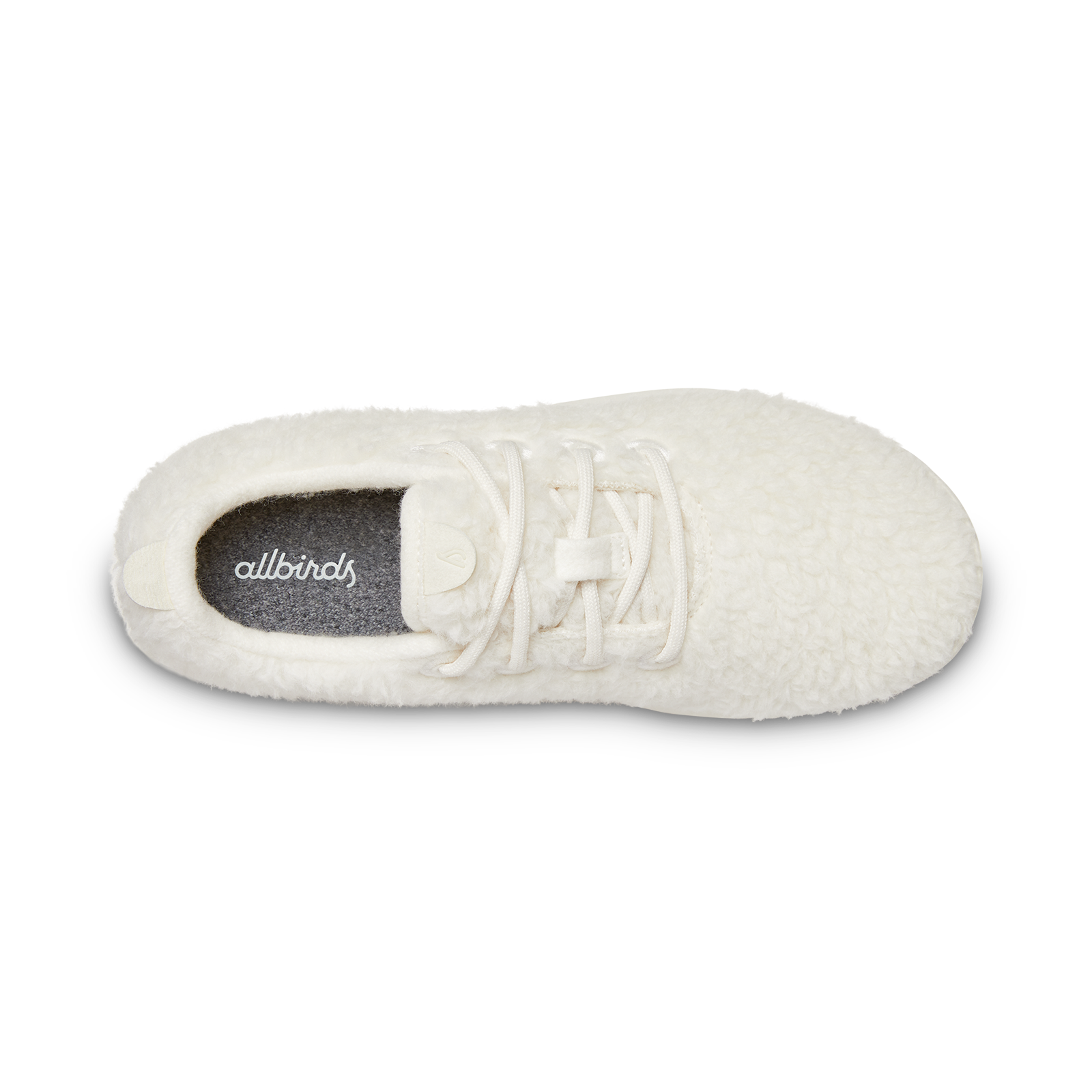 Smallbirds Wool Runners - Big Kids - Natural White Fluffs (Natural White Sole)
