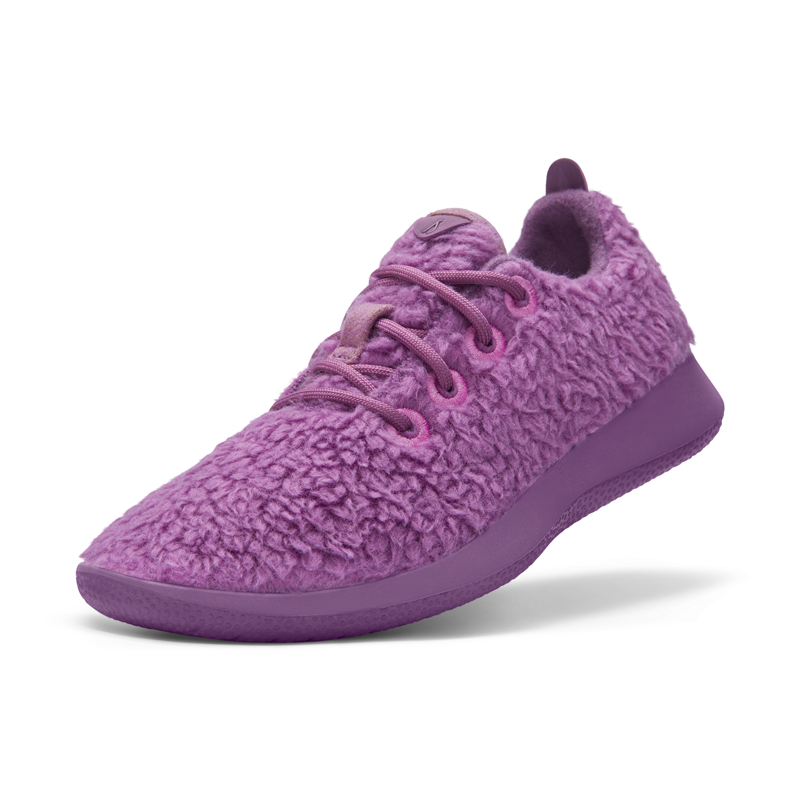 Smallbirds Wool Runners - Big Kids - Lux Purple Fluffs (Lux Purple Sole)