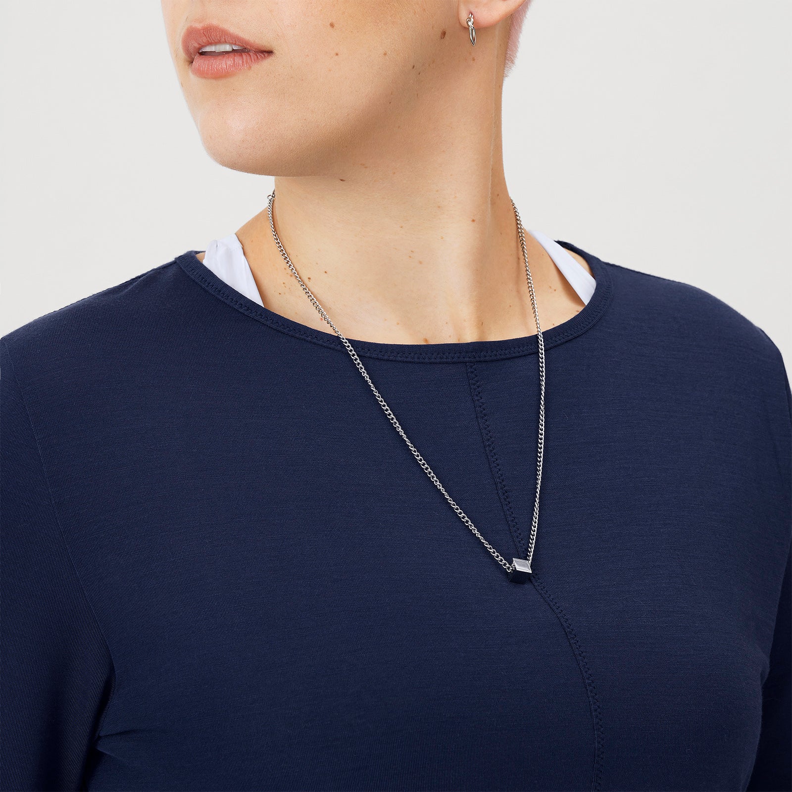 Women's Studio Long Sleeve Tee - True Navy