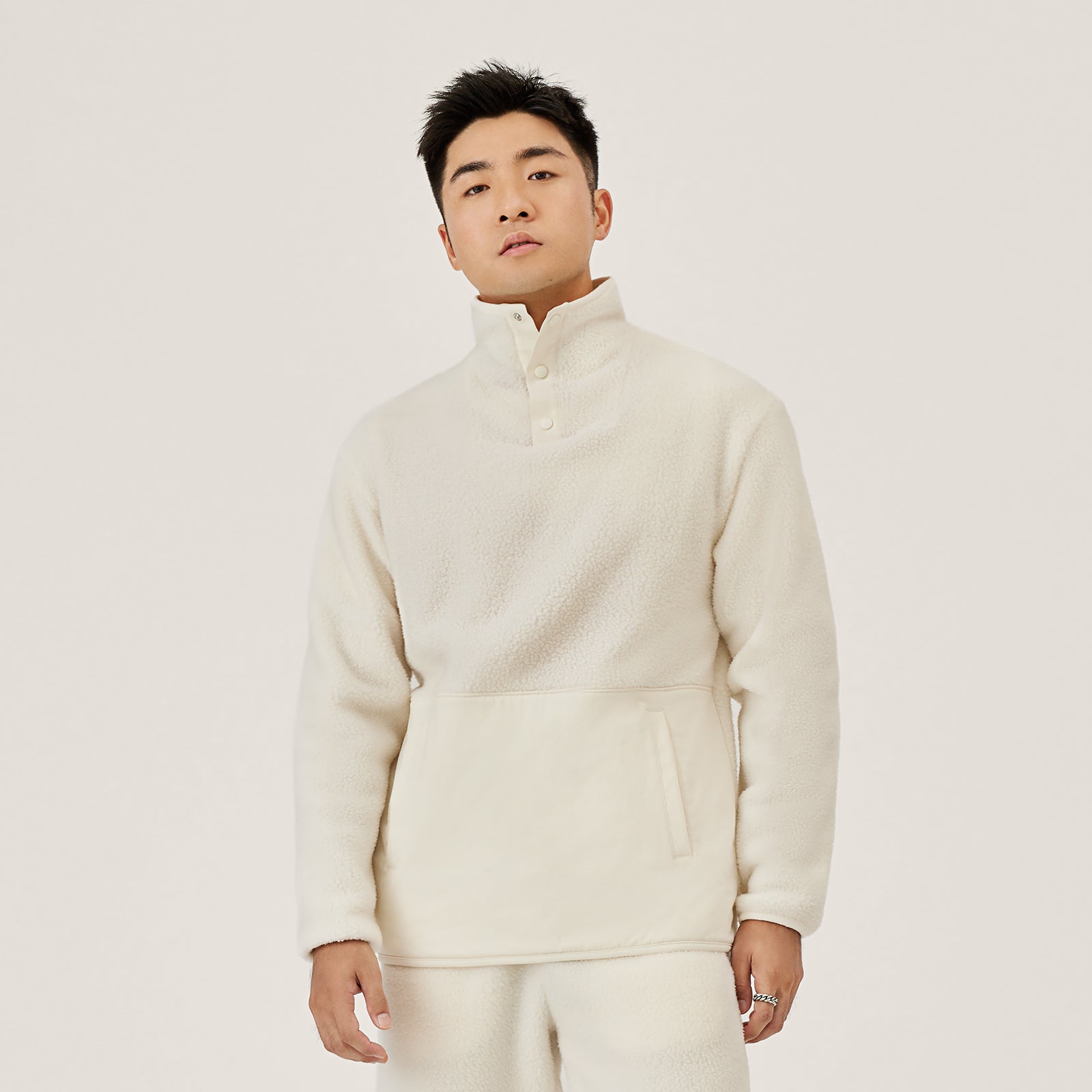Men's Fluff Fleece Pullover - Natural White (Blizzard)