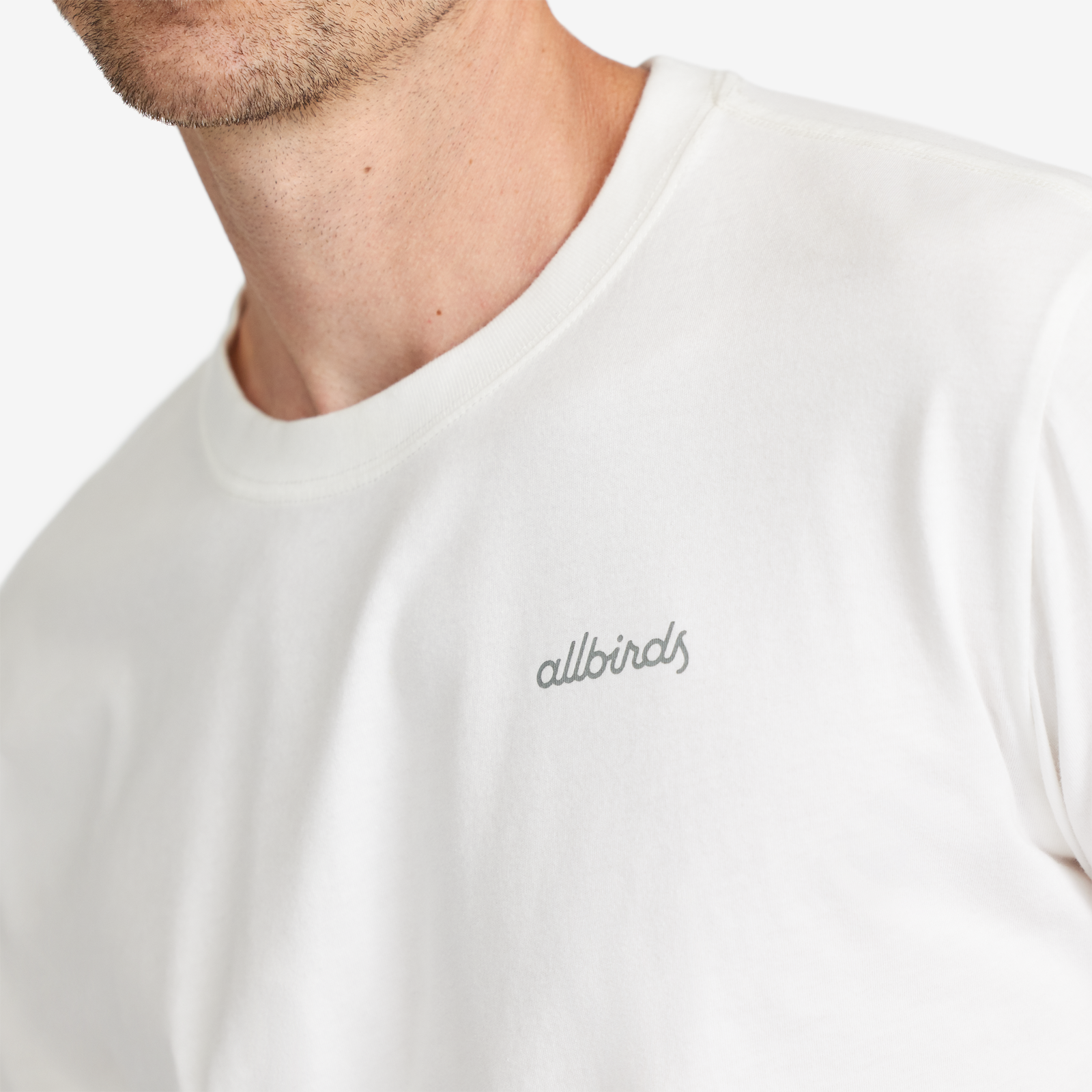 Men's Allgood Logo Long Sleeve Tee - Blizzard