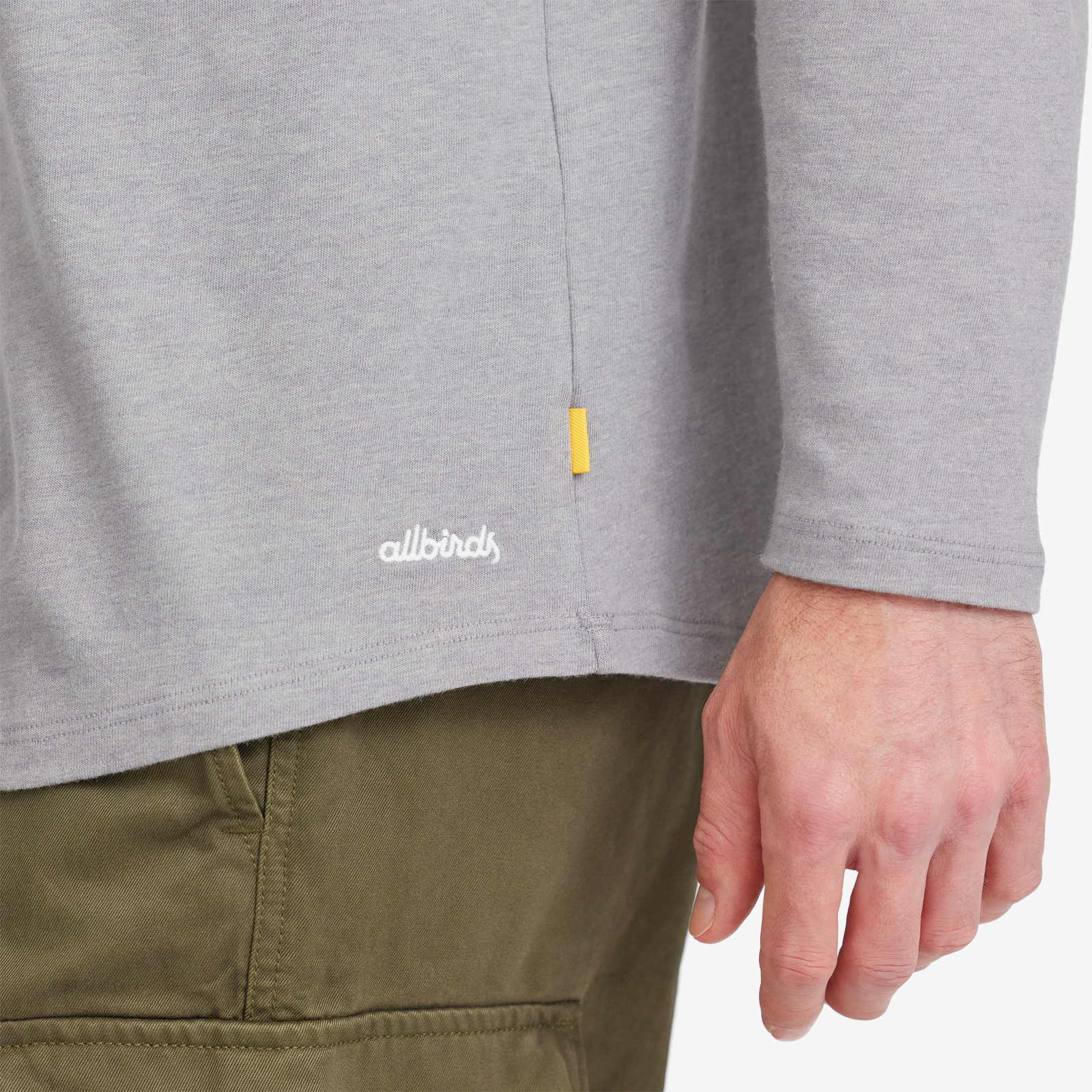 Men's Anytime Long Sleeve Tee - Medium Grey