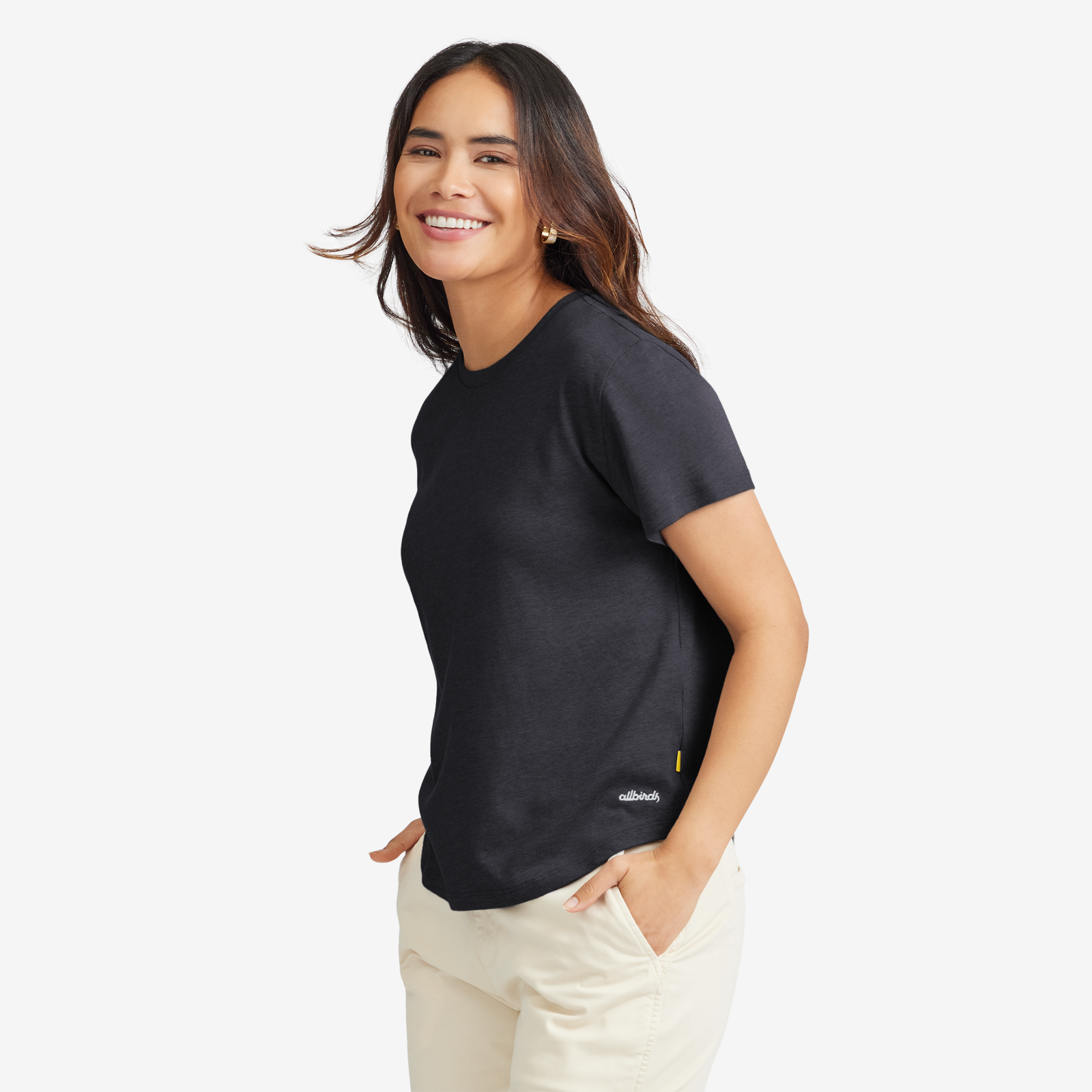 Women's Anytime Tee - Natural Black