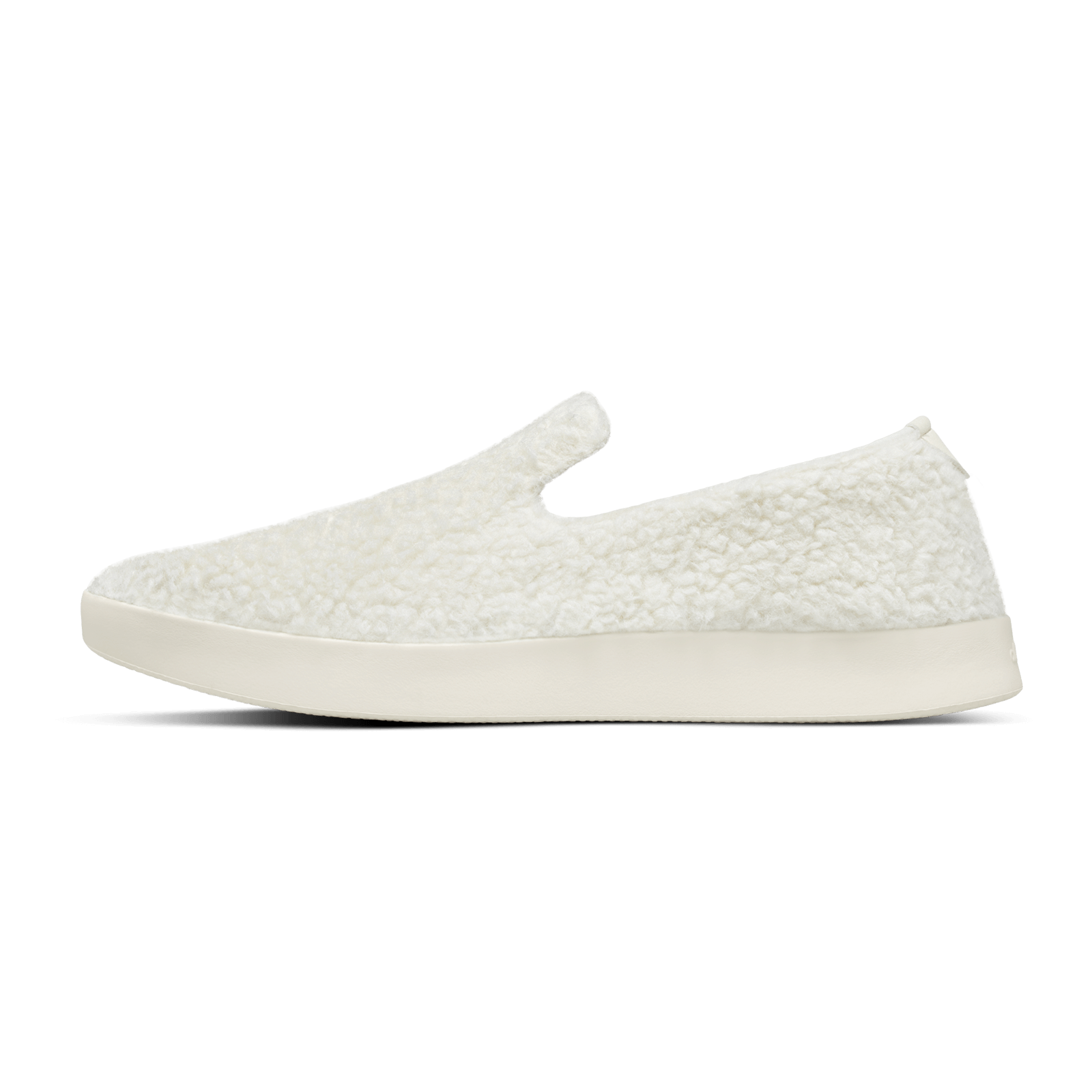 Women's Wool Lounger Fluffs - Natural White (Cream Sole)