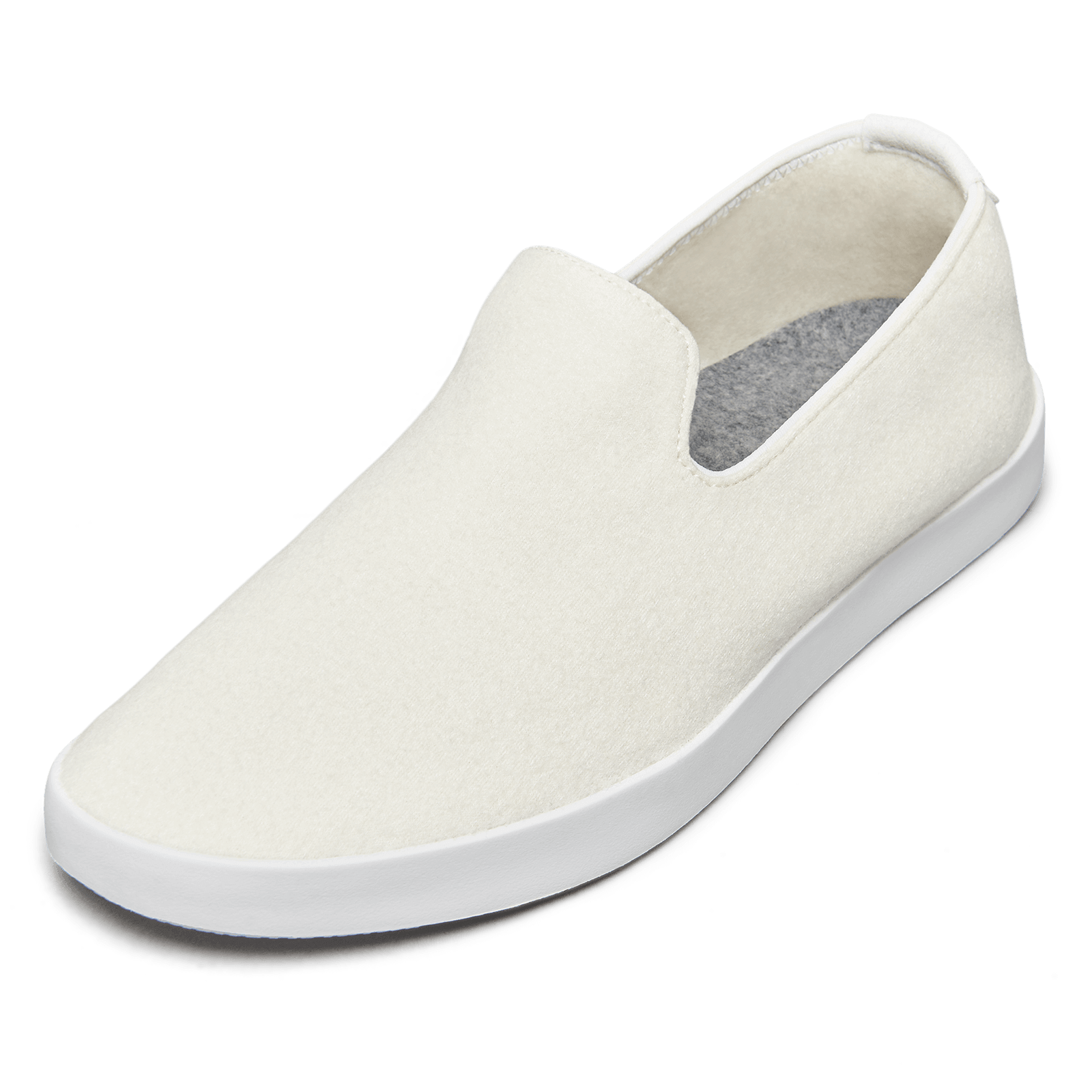 Women's Wool Loungers - Natural White (White Sole)