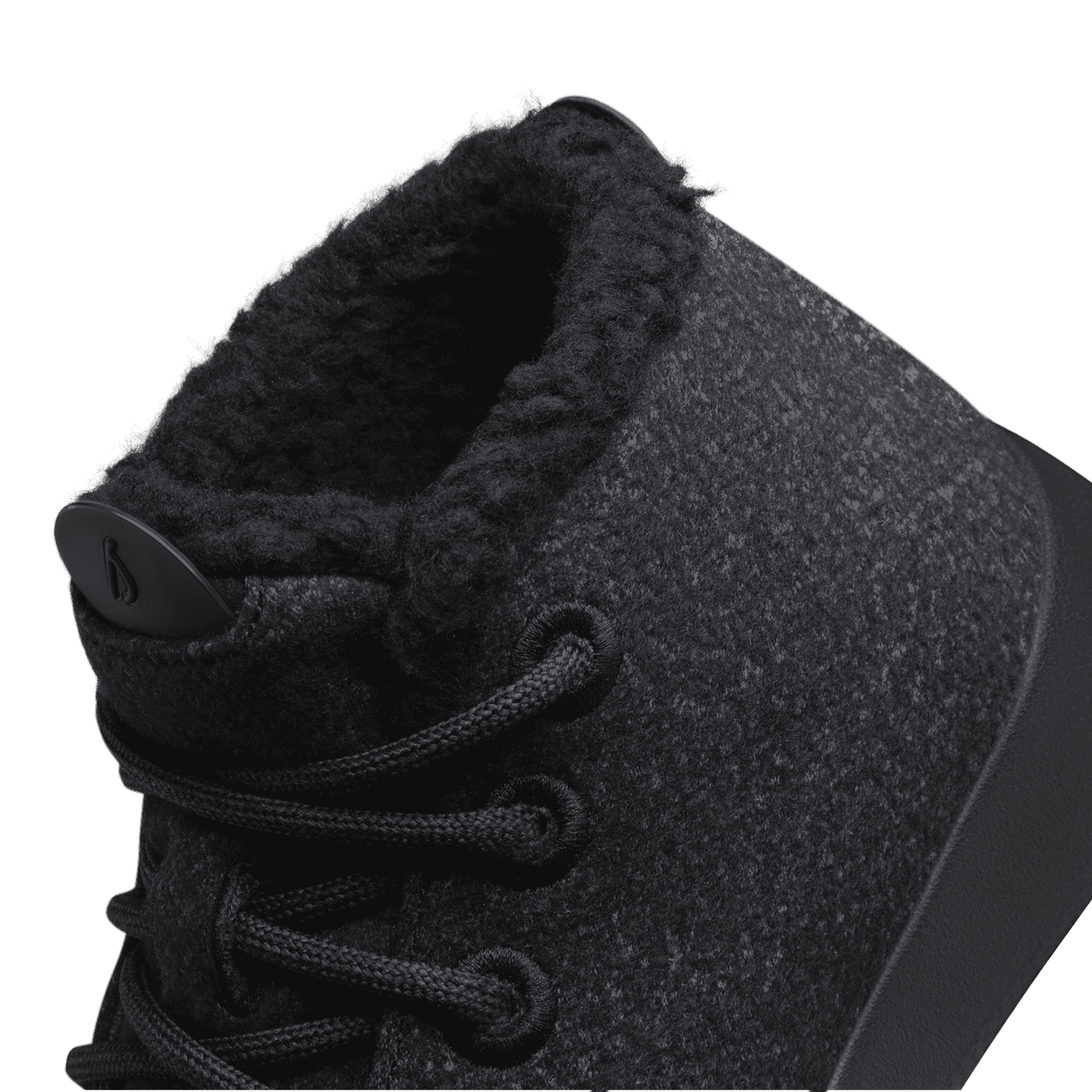 Men's Wool Runner-up Mizzle Fluffs - Natural Black (Black Sole)