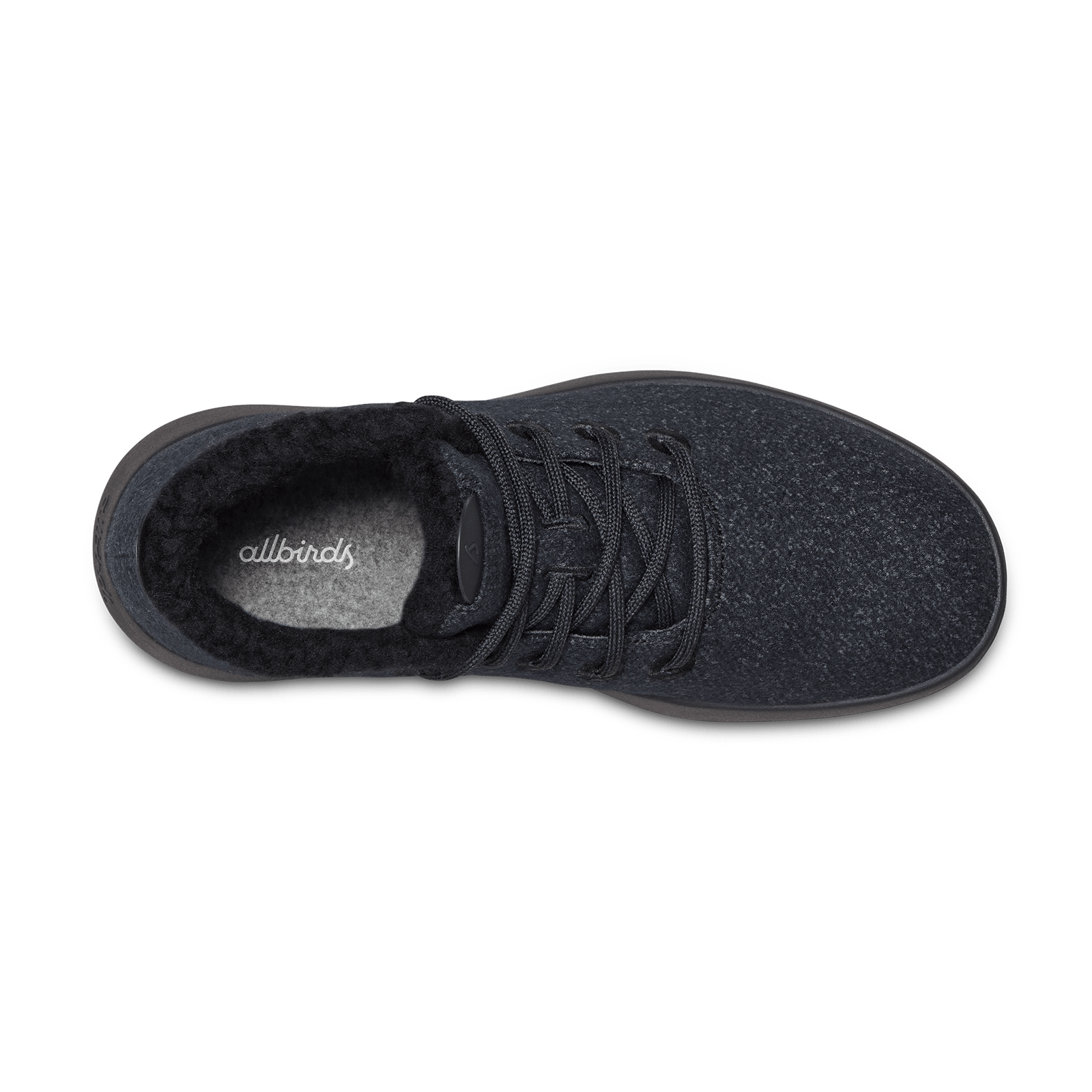 Men's Wool Runner-up Mizzle Fluffs - Natural Black (Black Sole)